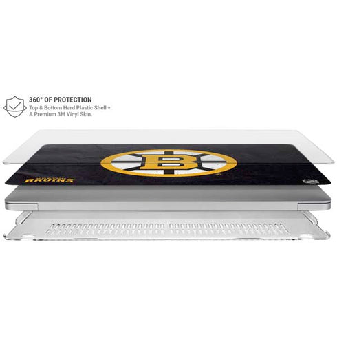 NHL Boston Bruins Distressed MacBook Air 15in (2023-2025) Case plus Skin